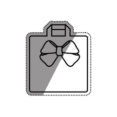 Shopping bag present icon vector illustration graphic design