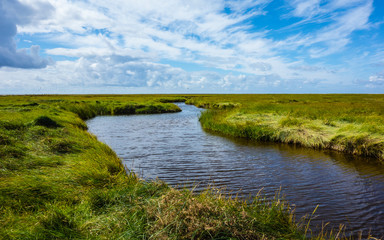 Priel an der Nordsee