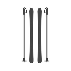 Ski icon. Vector illustration