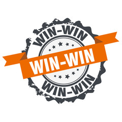 Fototapeta premium Win-Win stamp.Sign,Seal