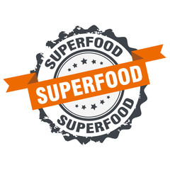 Superfood stamp sign seal logo