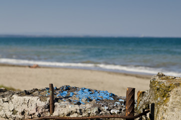 Burgas beach in Bulgaria on the black sea