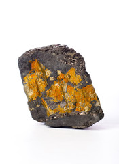 Natural stone with gold.