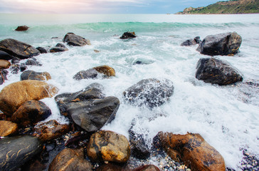 waves on the sea landscape