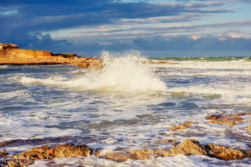 waves on the sea landscape