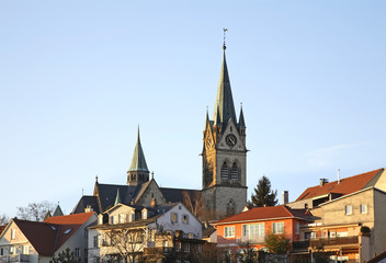Fototapeta na wymiar Church of St. Mary in Bad Homburg. Germany