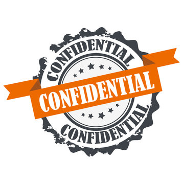 Confidential stamp.sign.seal.logo