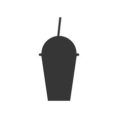 Paper glass silhouette