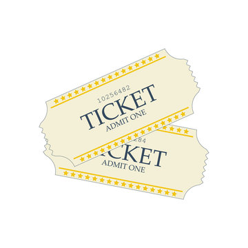 Movie ticket illustration
