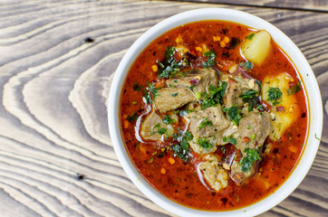 Bowl of hungarian goulash