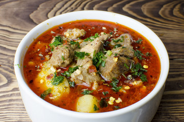 Bowl of hungarian goulash