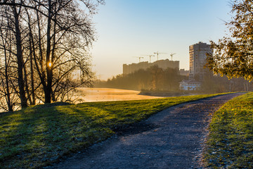 Obraz premium Colorful autumn morning