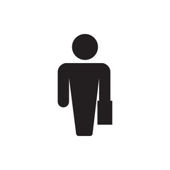 man with case icon illustration