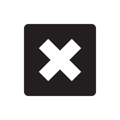 Fototapeta premium cancel icon illustration
