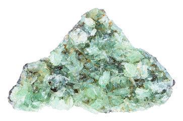 natural anapaite crystals isolated on white