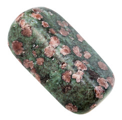 tumbled Eclogite stone isolated