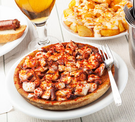 Octopus served in the Galician style