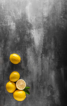 Naklejka Fresh lemons photo