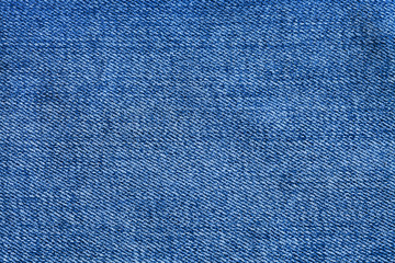 blue texture of denim fabric close up
