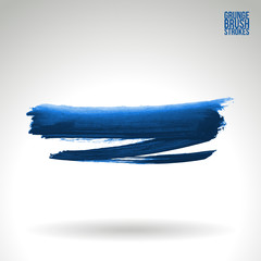 Brush stroke and texture. Grunge vector abstract hand - painted element. Underline and border.