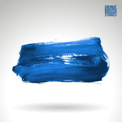 Fototapeta premium Brush stroke and texture. Grunge vector abstract hand - painted element. Underline and border.