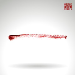 Brush stroke and texture. Grunge vector abstract hand - painted element. Underline and border.