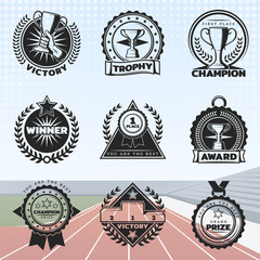 Obraz premium Vintage Sport Rewards Labels Set