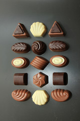 Different sorts of chocolates