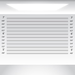 white grey studio room with Police Lineup Background