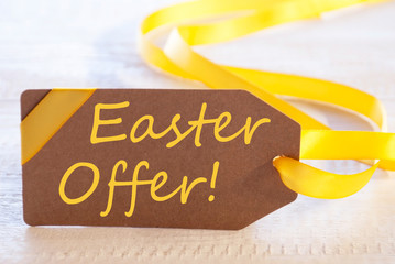 Label, Text Easter Offer