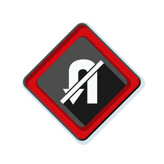 No U-Turn Sign illustration