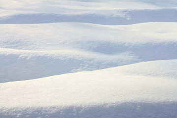 Winter christmas landscape with falling snow, winter abstract background