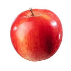 Beautiful red apple on a white background