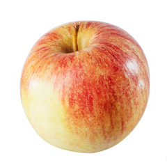 Beautiful red apple on a white background.