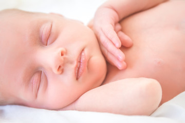 Obraz na płótnie Canvas newborn baby portrait