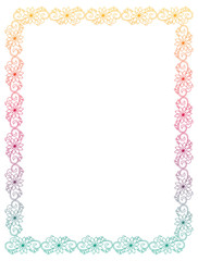 Beautiful gradient frame. Raster clip art.