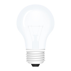 Bulb lamp isolated on white background. Vector illustration.