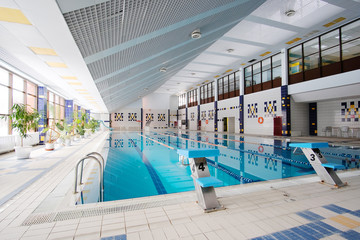 Interior of a swimming pool