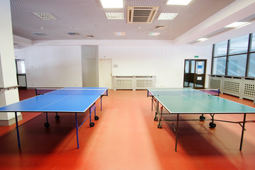 The image of ping-pong table