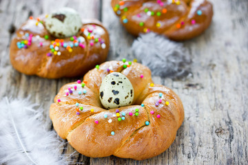 Italian Easter bread rings