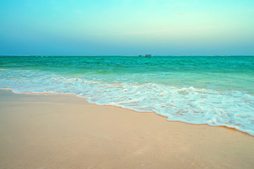 Low tide on tropical beach