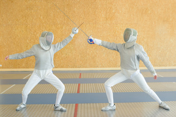 Fencing duel