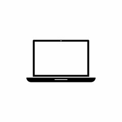 Laptop or notebook symbol vector design isolated on white background
