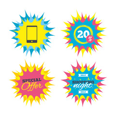 Smartphone sign icon. Support symbol.