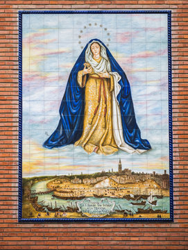 Ceramic altarpieces of Seville, Our Lady, Star of the Sea, Spain