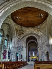 Inside of the Abbaye aux Dames church, Saintes, France