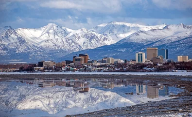 Wall murals American Places Anchorage Skyline