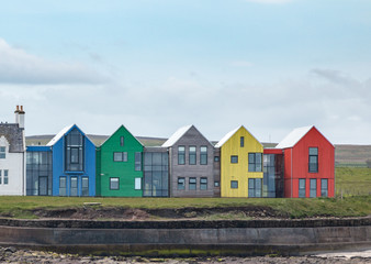 Colored Houses at John o' Groats