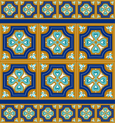 Portuguese azulejo tiles. Blue and white gorgeous seamless patterns. For scrapbooking, wallpaper, cases for smartphones, web background, print, surface texture, pillows, towels, linens bags T-shirts