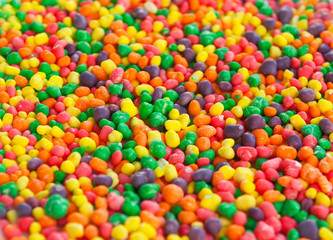 Fototapeta na wymiar Colorful candy dragee